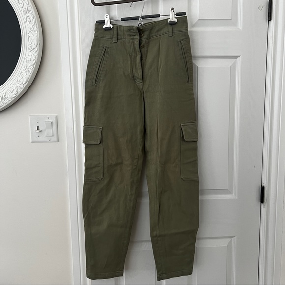 WILFRED - Modern Cargo Pants Size 6 Gd Bitter Sage - Picture 2 of 6